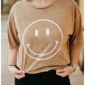 Brown Smiley Face T-Shirt from Altar’d state